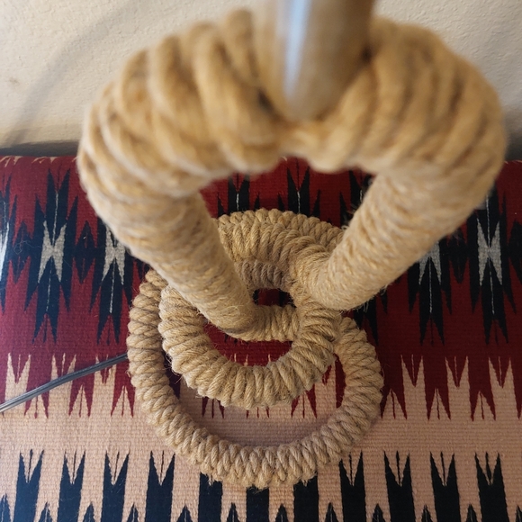 Vintage Adrien Audoux Inspired Rope Table Lamp - Picture 4 of 8